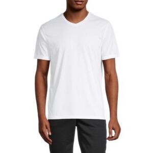 NWT 90 DEGREES Mens White Lightweight, Short Sleeve Stretch T-Shirt XL